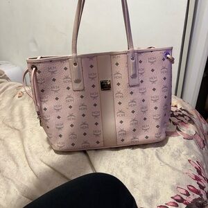 MCM Blush Pink Logo Tote